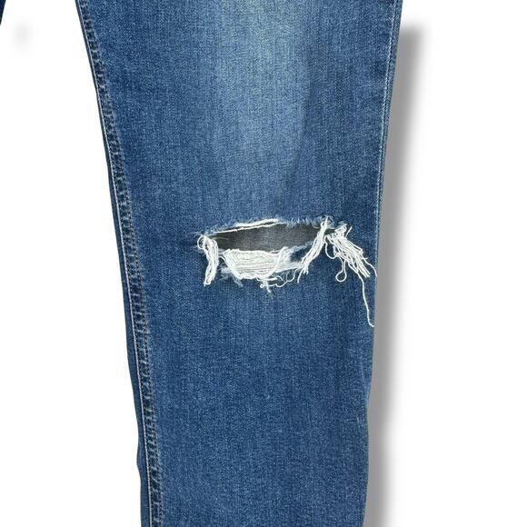 Rag & Bone Cate Mid Rise Ankle Skinny Jeans Womens Sz 30 Distressed Frayed Hem - Picture 2 of 8